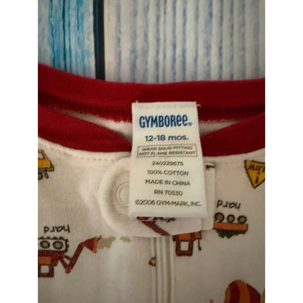 2006 Gymboree Construction Pajamas – 12-18 Months – EUC